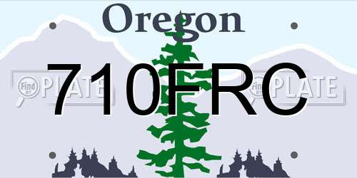 710FRC Oregon License Plate