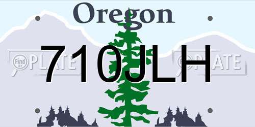 710JLH Oregon License Plate