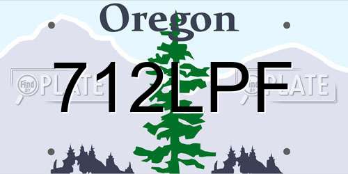 712LPF Oregon License Plate
