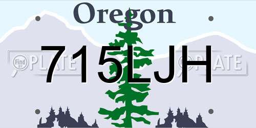 715LJH Oregon License Plate