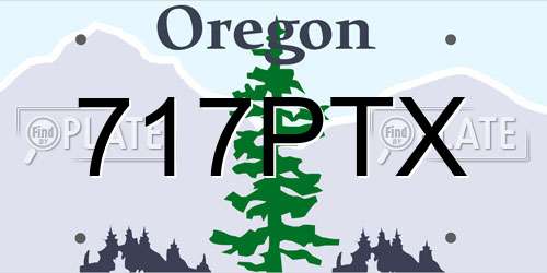 717PTX Oregon License Plate