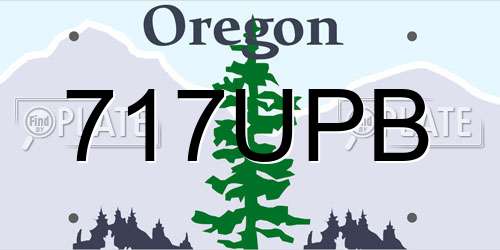 717UPB Oregon License Plate