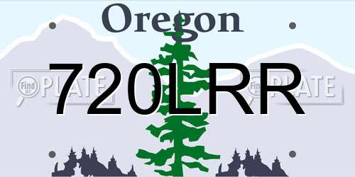 720LRR Oregon License Plate