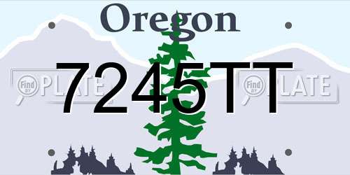 7245TT Oregon License Plate