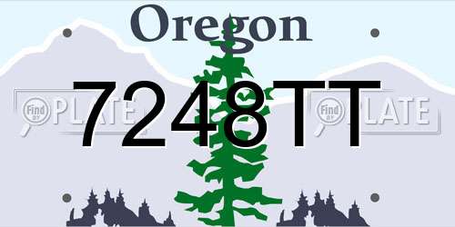 7248TT Oregon License Plate
