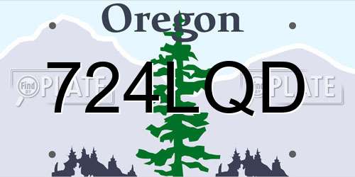 724LQD Oregon License Plate