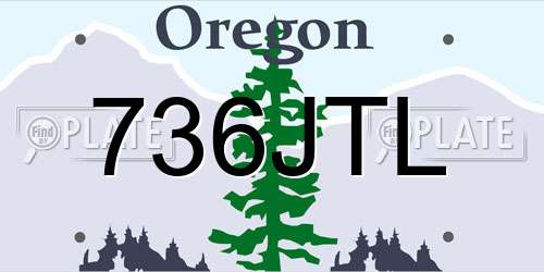 736JTL Oregon License Plate