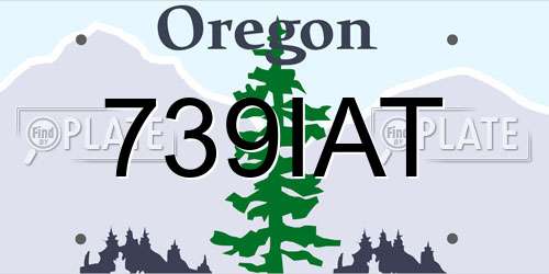739IAT Oregon License Plate