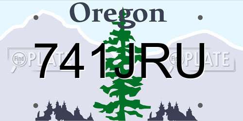 741JRU Oregon License Plate