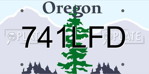 741LFD Oregon License Plate