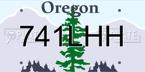 741LHH Oregon License Plate