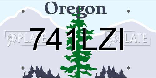 741LZI Oregon License Plate