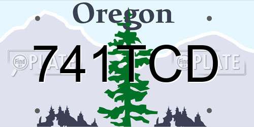 741TCD Oregon License Plate