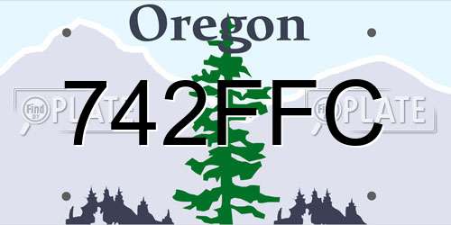 742FFC Oregon License Plate