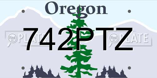 742PTZ Oregon License Plate