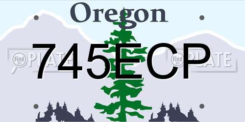 745ECP Oregon License Plate