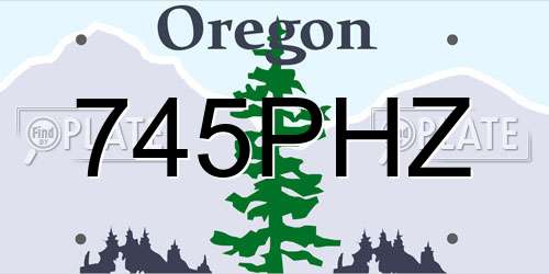 745PHZ Oregon License Plate