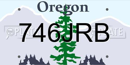 746JRB Oregon License Plate