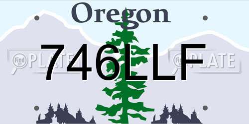 746LLF Oregon License Plate