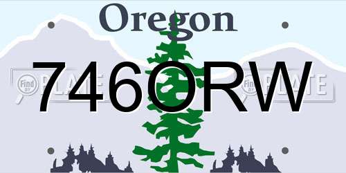 746ORW Oregon License Plate