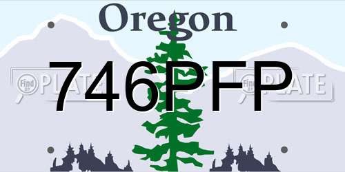 746PFP Oregon License Plate