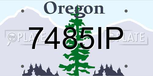 7485IP Oregon License Plate