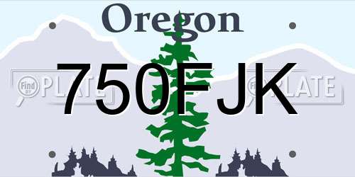 750FJK Oregon License Plate