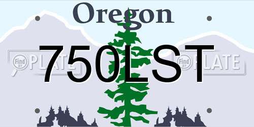 750LST Oregon License Plate