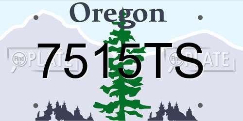 7515TS Oregon License Plate