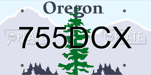 755DCX Oregon License Plate