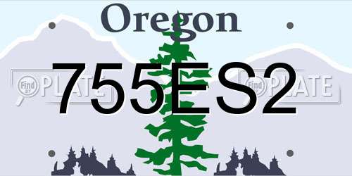 755ES2 Oregon License Plate