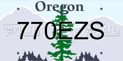 770EZS Oregon License Plate