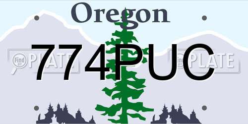 774PUC Oregon License Plate