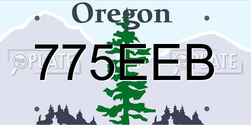 775EEB Oregon License Plate