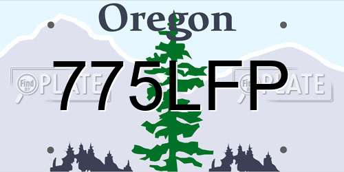 775LFP Oregon License Plate