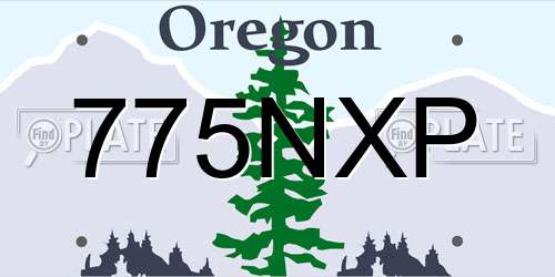 775NXP Oregon License Plate