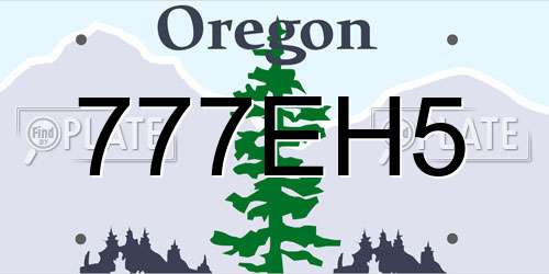 777EH5 Oregon License Plate