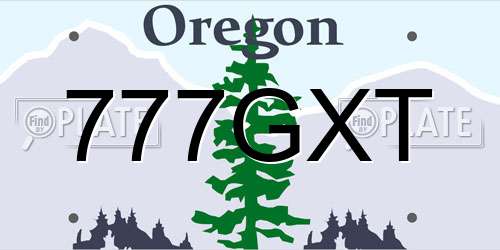 777GXT Oregon License Plate