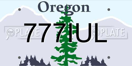 777IUL Oregon License Plate