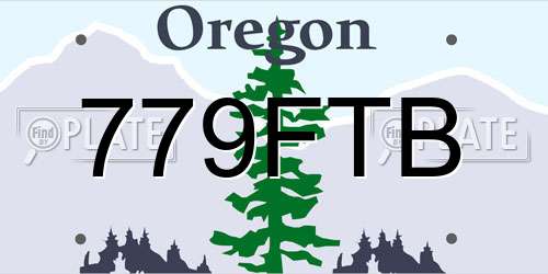 779FTB Oregon License Plate