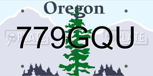 779GQU Oregon License Plate