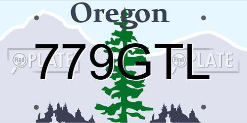779GTL Oregon License Plate