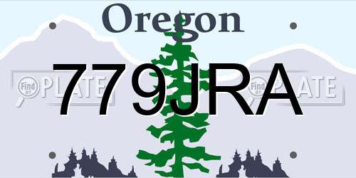 779JRA Oregon License Plate