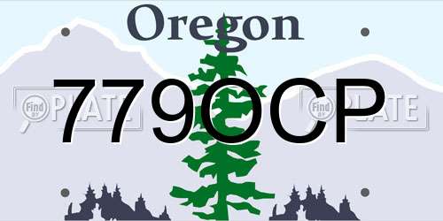 779OCP Oregon License Plate
