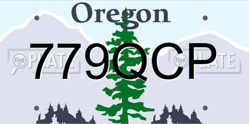 779QCP Oregon License Plate