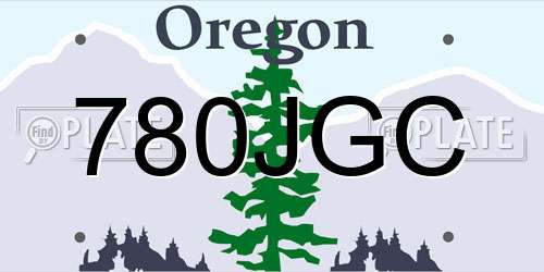 780JGC Oregon License Plate