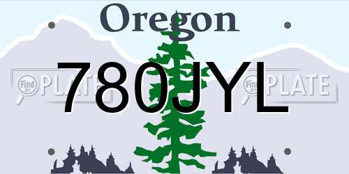 780JYL Oregon License Plate