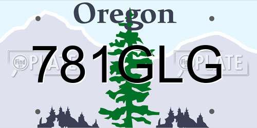 781GLG Oregon License Plate