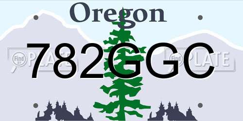 782GGC Oregon License Plate