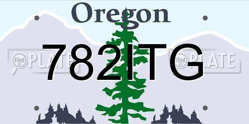 782ITG Oregon License Plate